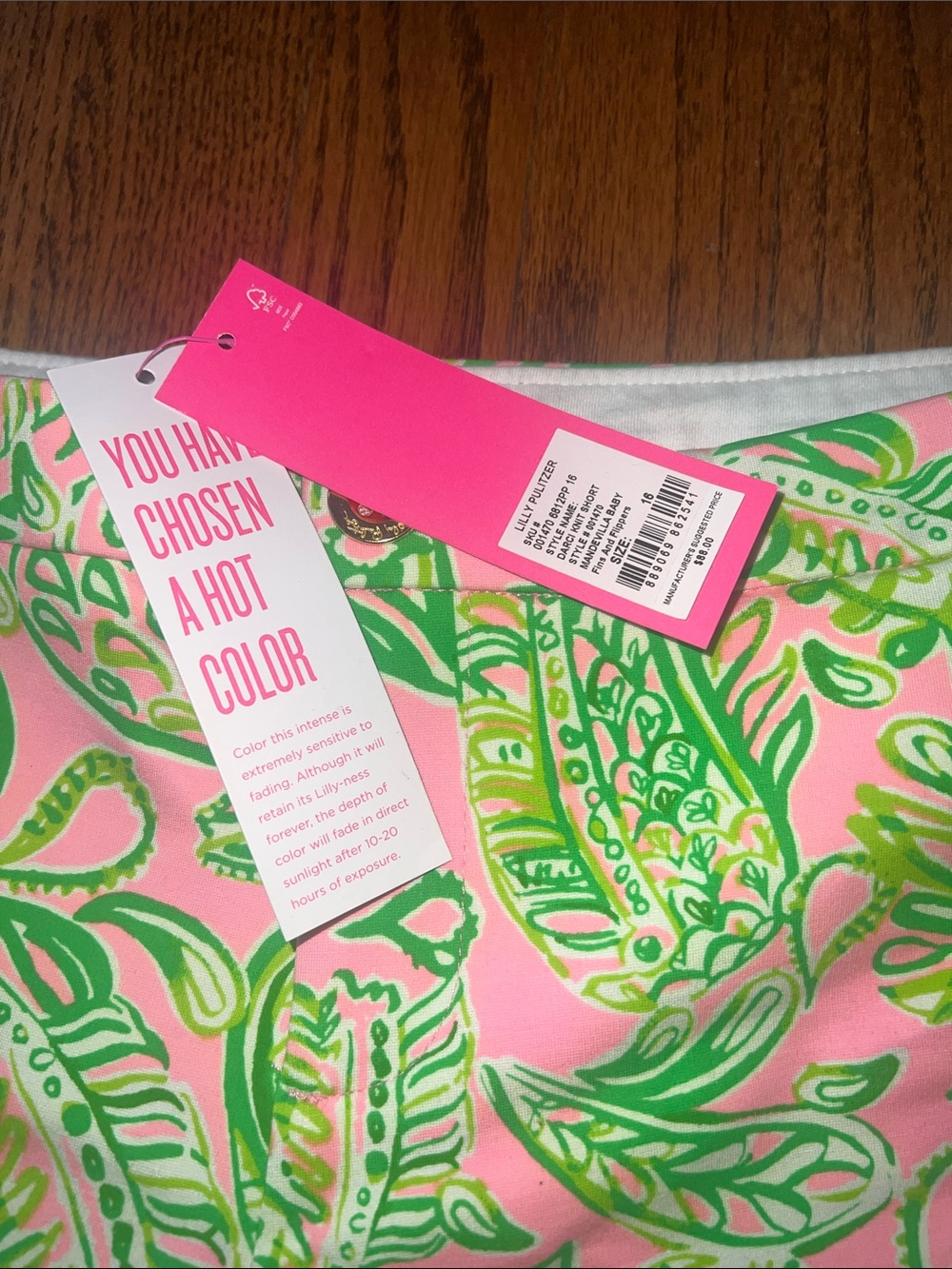 NEW LILLY PULITZER darci knit golf shorts in fins and flippers 16 Inseam 7” - Picture 3 of 7